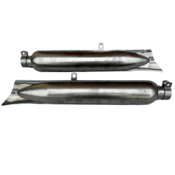 Układ wydechowy kolana tłumiki M-72 rybki  SUROWY